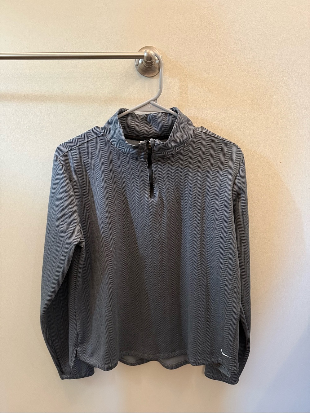 Nike Women's Quarter Zip Pullover - Charcoal Gray